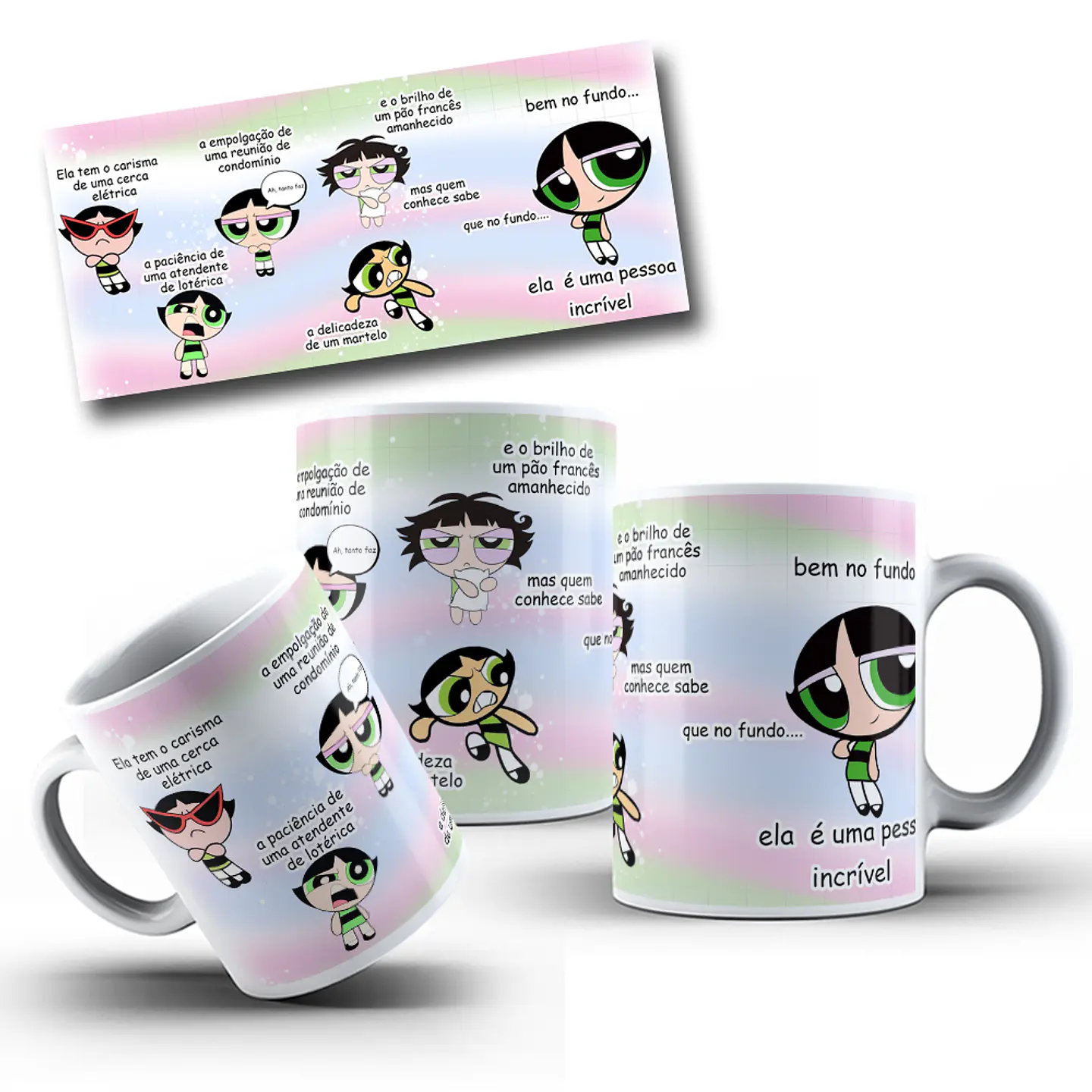 Artes para Caneca Docinho Carisma de uma cerca eletrica Arquivo em Png 2