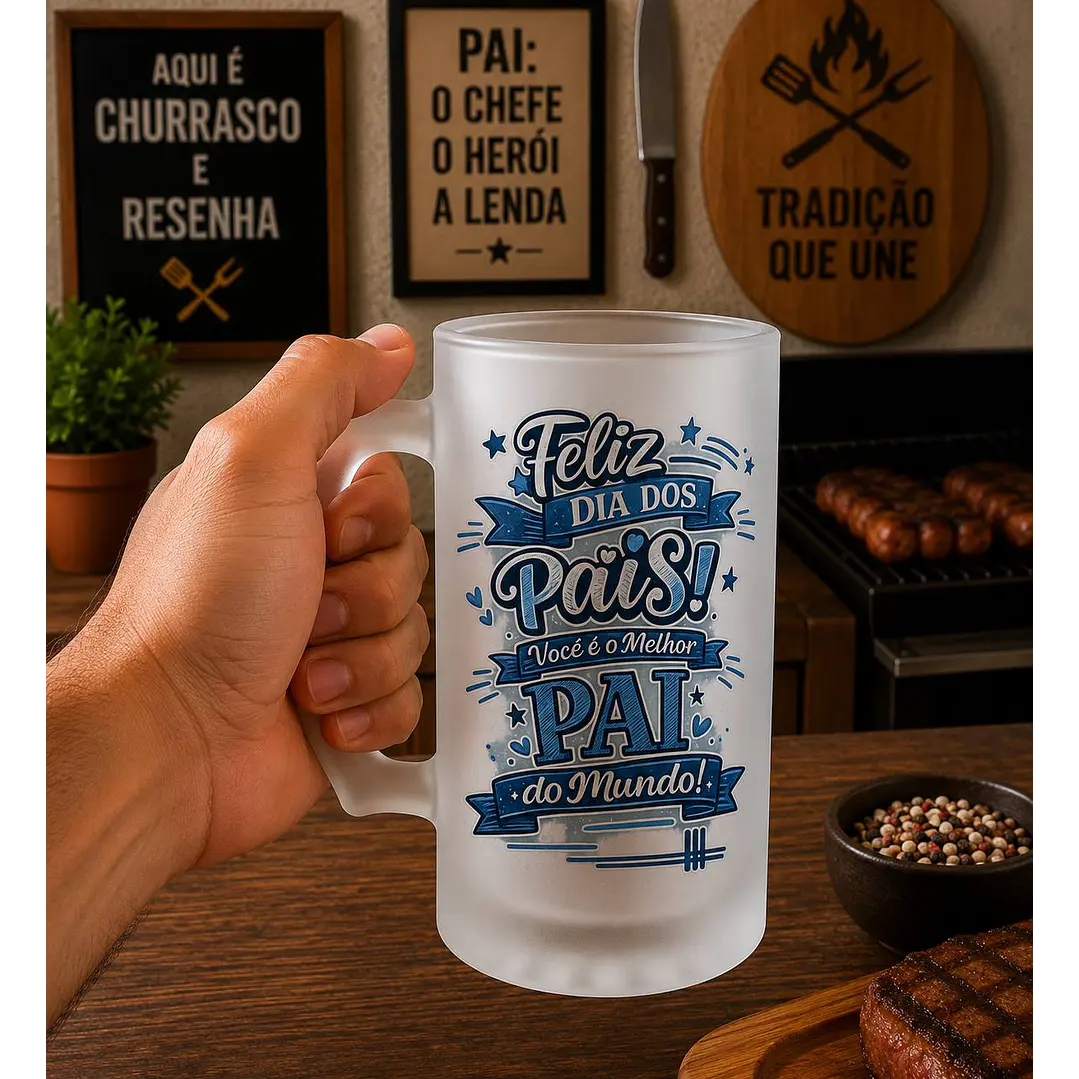8 Artes para Copo Chopp Dia dos Pai Arquivo em Png  4