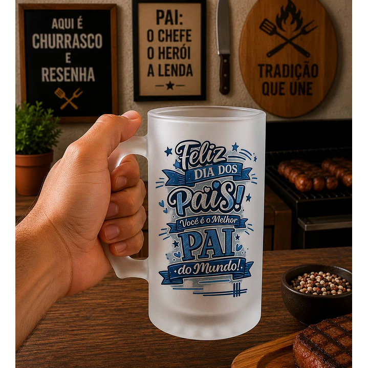 8 Artes para Copo Chopp Dia dos Pai Arquivo em Png  4