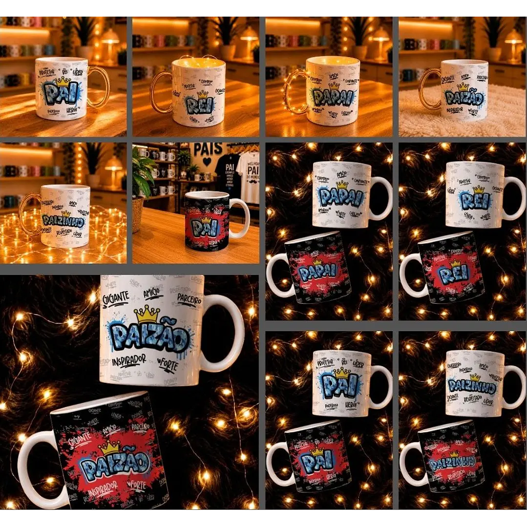 10 Artes para Caneca Dia dos Pais Arquivo em Png  2