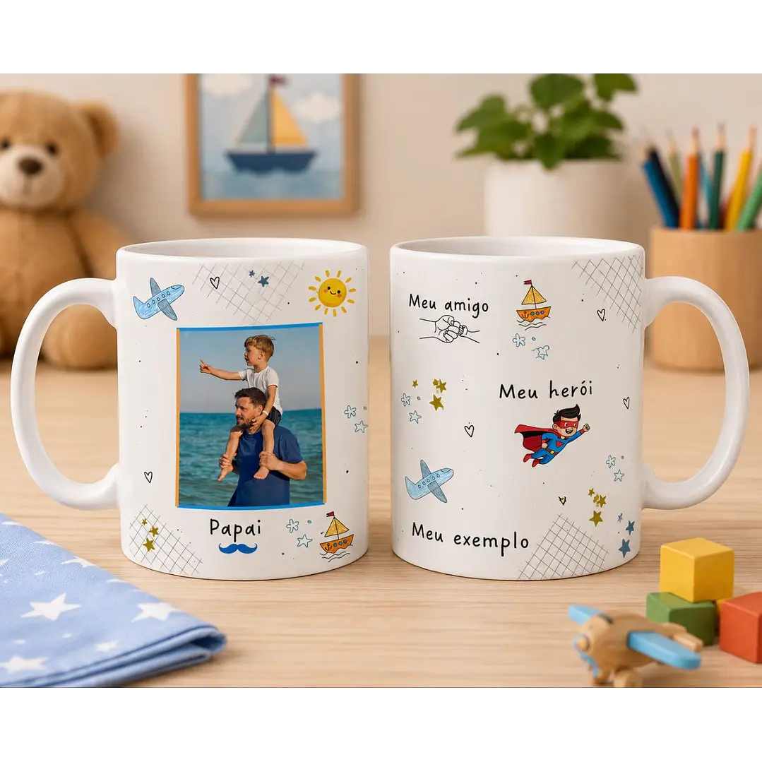 10 Artes para Caneca Dia dos Pais Meu Querido Pai Arquivo Editável  10