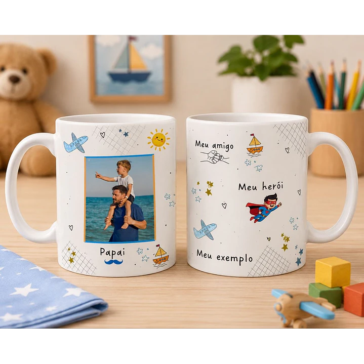 10 Artes para Caneca Dia dos Pais Meu Querido Pai Arquivo Editável  10