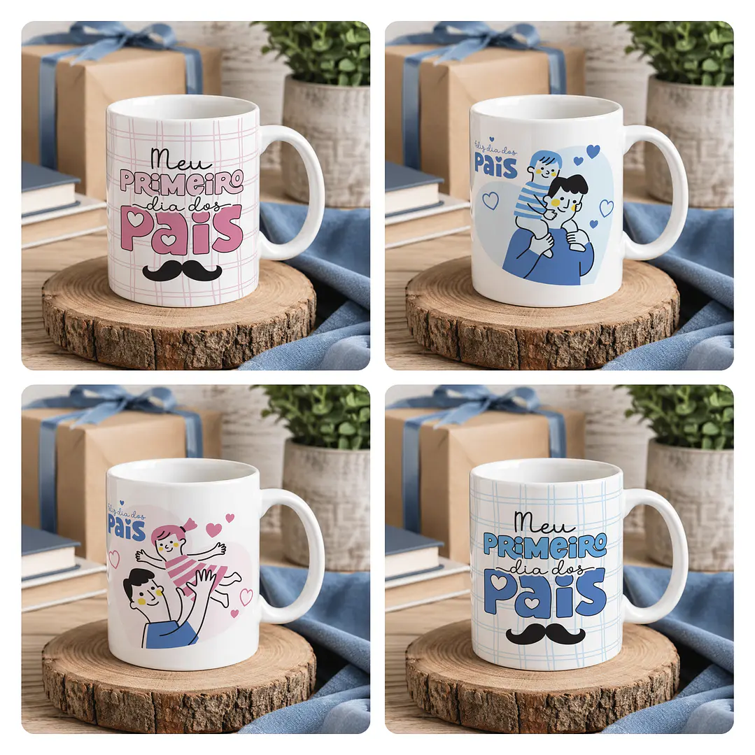 15 Artes para Caneca Dia dos Pais Arquivo Editável  1