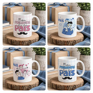 15 Artes para Caneca Dia dos Pais Arquivo Editável 