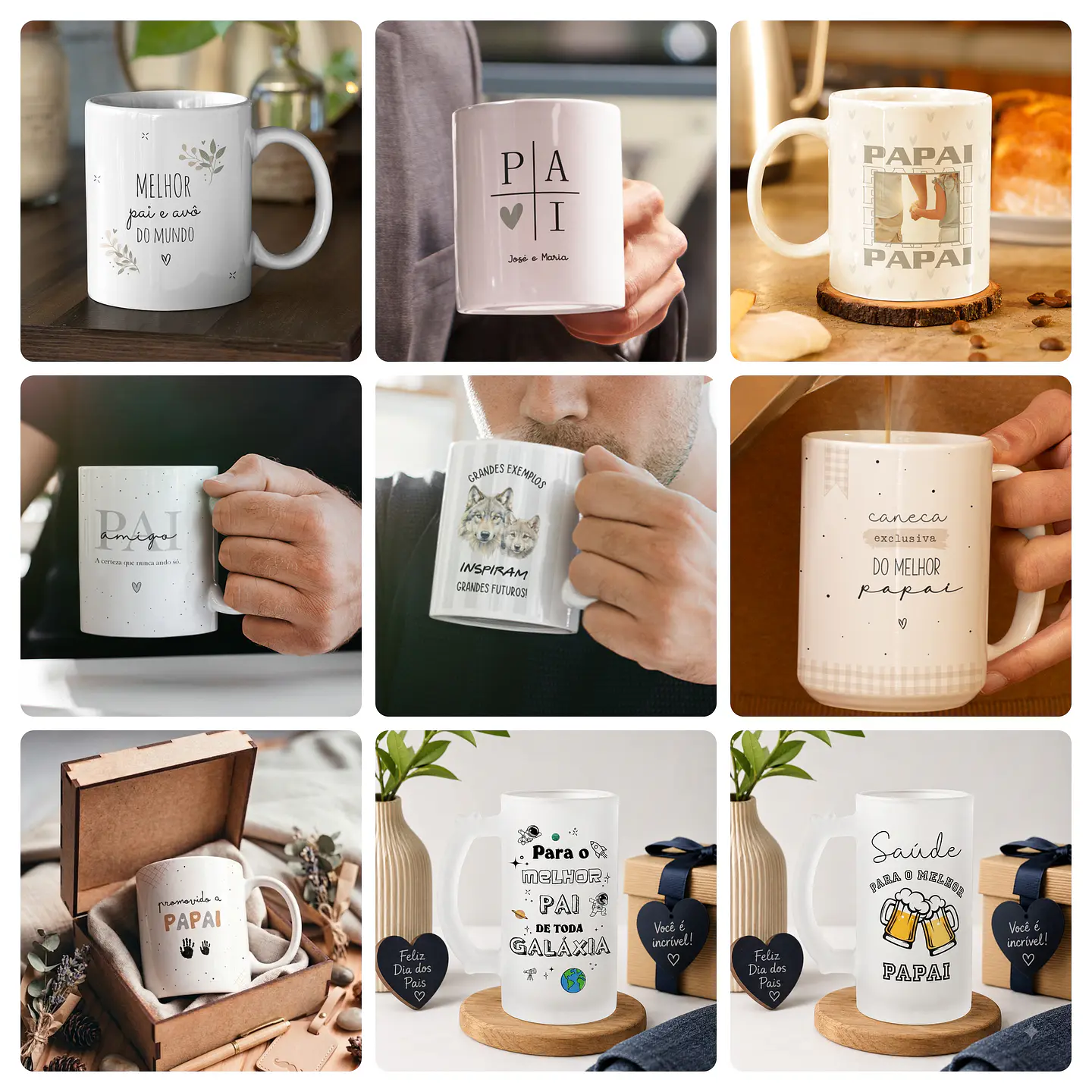 34 Artes para Caneca e Azulejo Dia dos pais Arquivo Editável  1