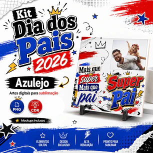 41 Artes para Caneca e Azulejo Dia Dos Pais Arquivo Editável 