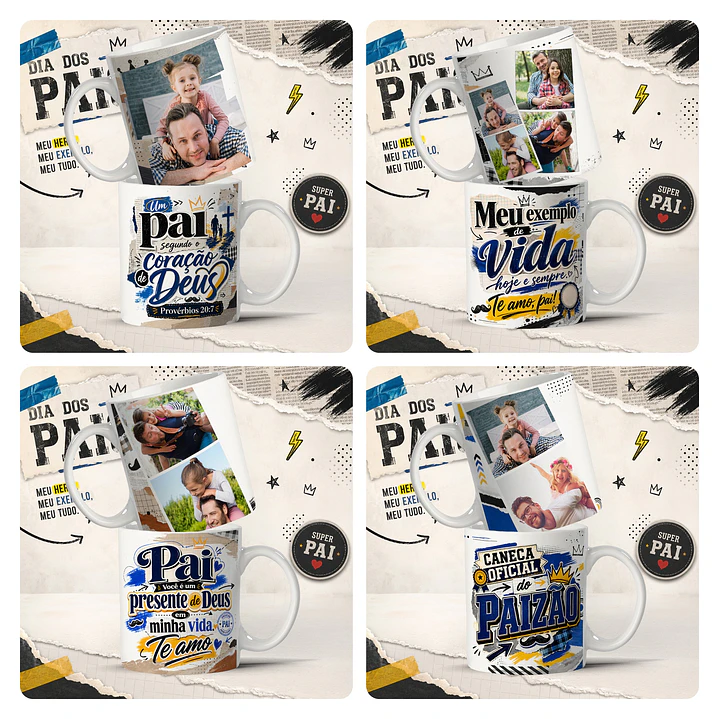 41 Artes para Caneca e Azulejo Dia Dos Pais Arquivo Editável  7