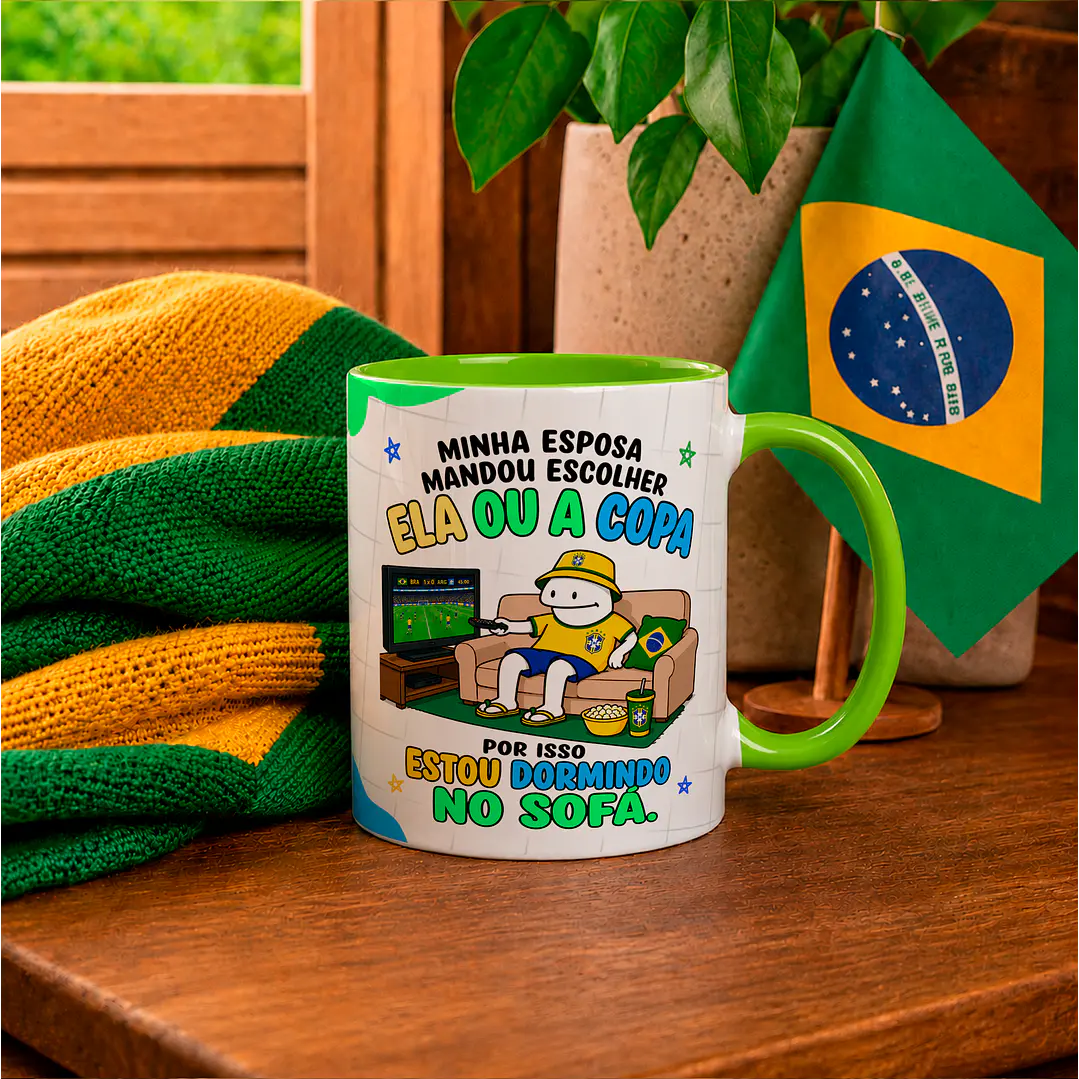 12 Artes para Caneca Flork Copa Brasil Arquivo em Png 2