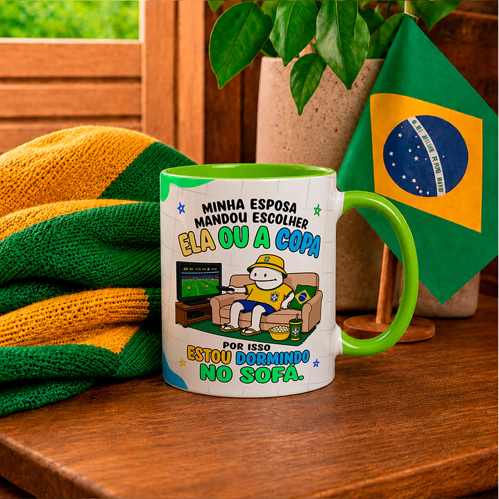 12 Artes para Caneca Flork Copa Brasil Arquivo em Png 2