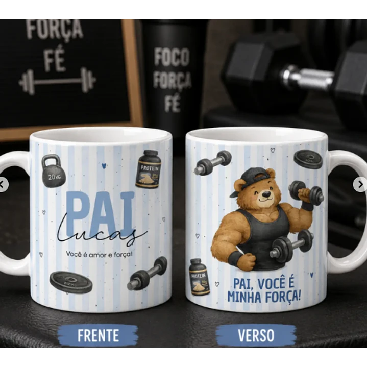 24 Artes para Caneca Dia dos Pais Minimalista Arquivo editável 2