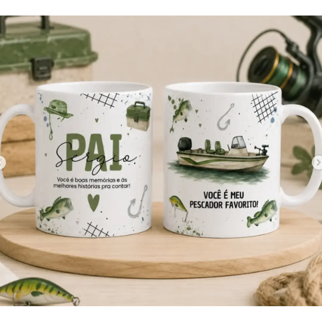 24 Artes para Caneca Dia dos Pais Minimalista Arquivo editável 3