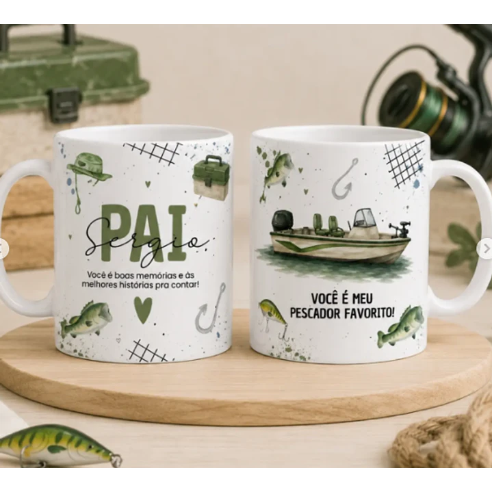 24 Artes para Caneca Dia dos Pais Minimalista Arquivo editável 3