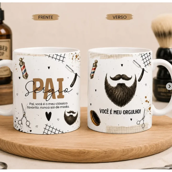 24 Artes para Caneca Dia dos Pais Minimalista Arquivo editável 5