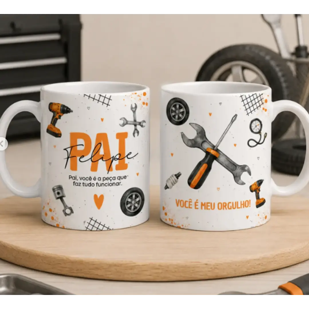 24 Artes para Caneca Dia dos Pais Minimalista Arquivo editável 9