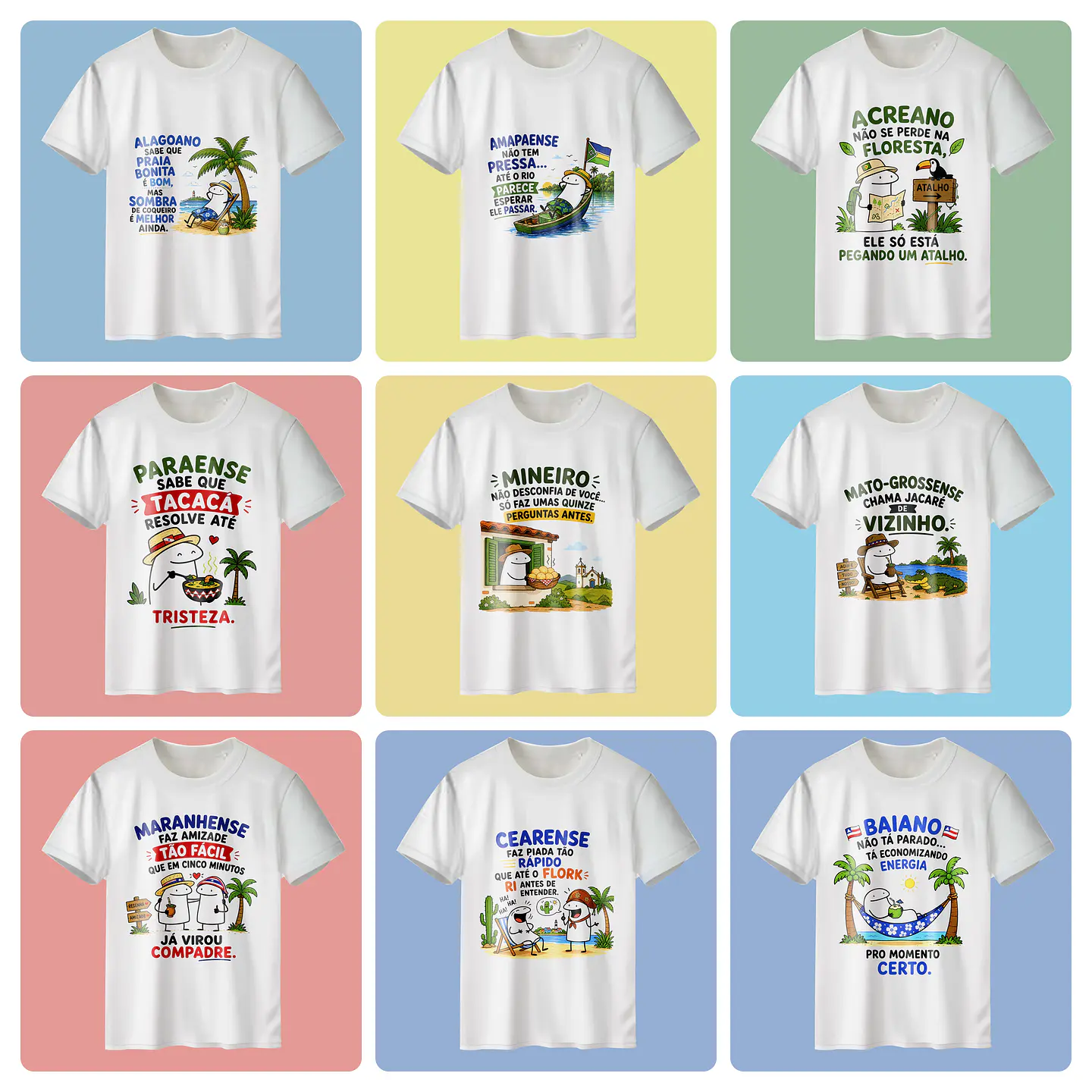 54 Artes para Caneca e Camisa Estados do Brasil Flork Divertido em Png 5