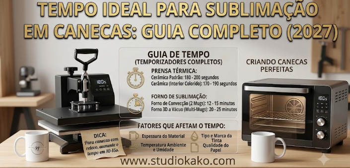Tempo Ideal para Sublimação em Canecas (2027)