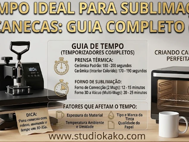 Tempo Ideal para Sublimação em Canecas (2027)