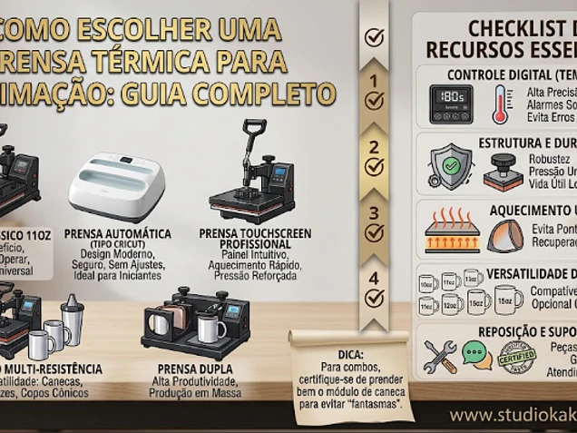 Como Escolher uma Prensa Térmica para Sublimação
