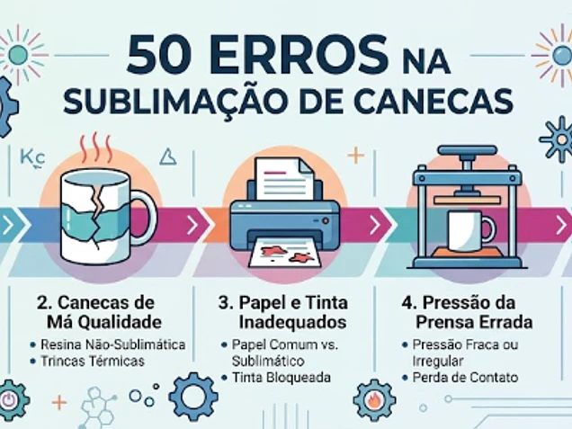 Agora sobre Erros na Sublimação de Canecas: 25 Problemas e Como Resolver (2027)