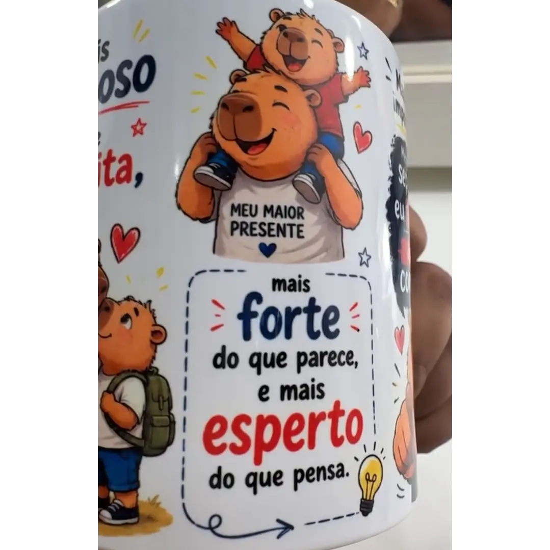 Arte Caneca Dia dos Pais Se Houver o amanhã em que não estejamos juntos - Capivara Arquivo em Jpg 4