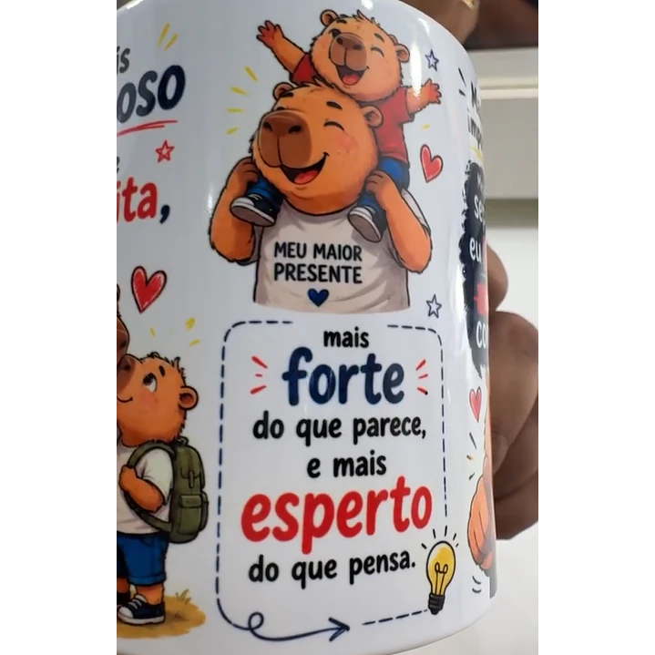 Arte Caneca Dia dos Pais Se Houver o amanhã em que não estejamos juntos - Capivara Arquivo em Jpg 4