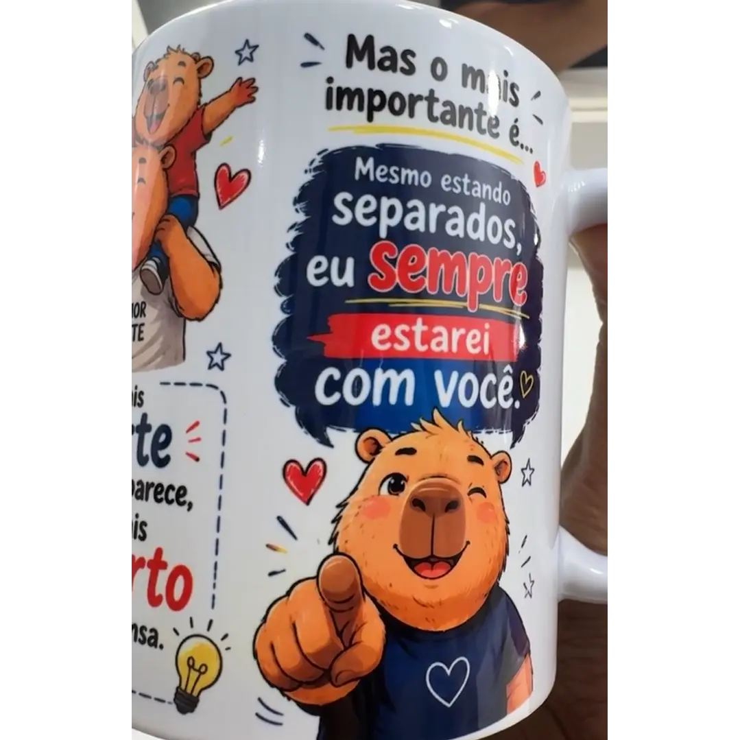 Arte Caneca Dia dos Pais Se Houver o amanhã em que não estejamos juntos - Capivara Arquivo em Jpg 5