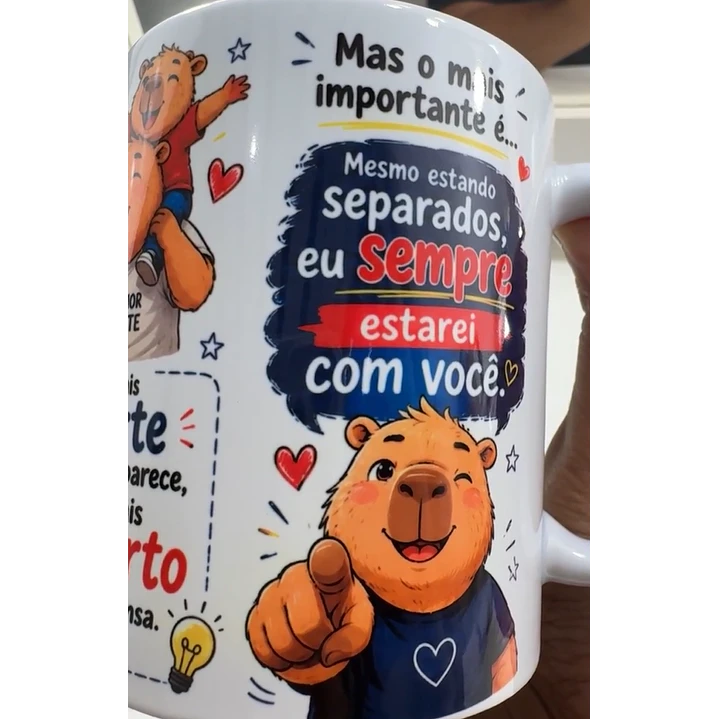 Arte Caneca Dia dos Pais Se Houver o amanhã em que não estejamos juntos - Capivara Arquivo em Jpg 5