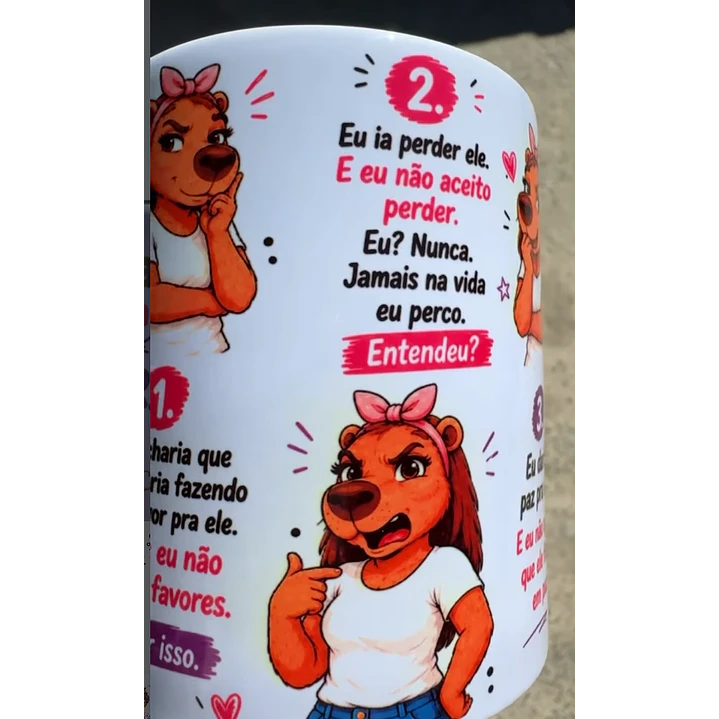 Arte Caneca 5 Motivos porque eu não largo o meu marido - Capivara Arquivo em Jpg 3