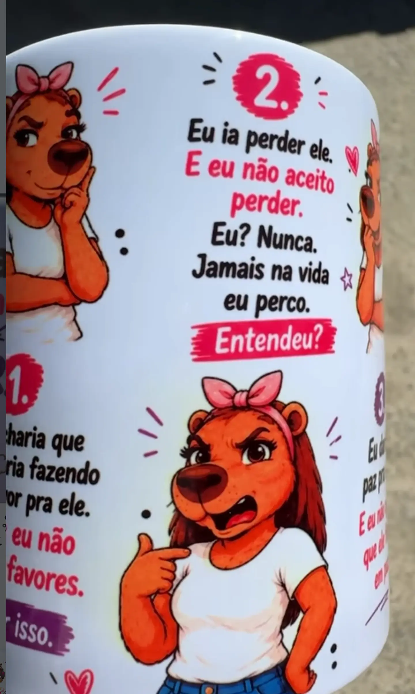 Arte Caneca 5 Motivos porque eu não largo o meu marido - Capivara Arquivo em Jpg 3