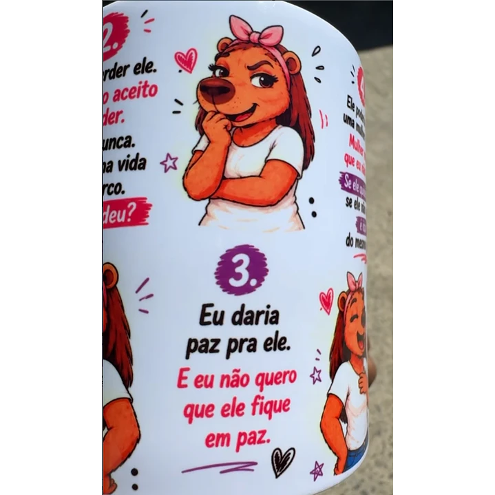 Arte Caneca 5 Motivos porque eu não largo o meu marido - Capivara Arquivo em Jpg 4