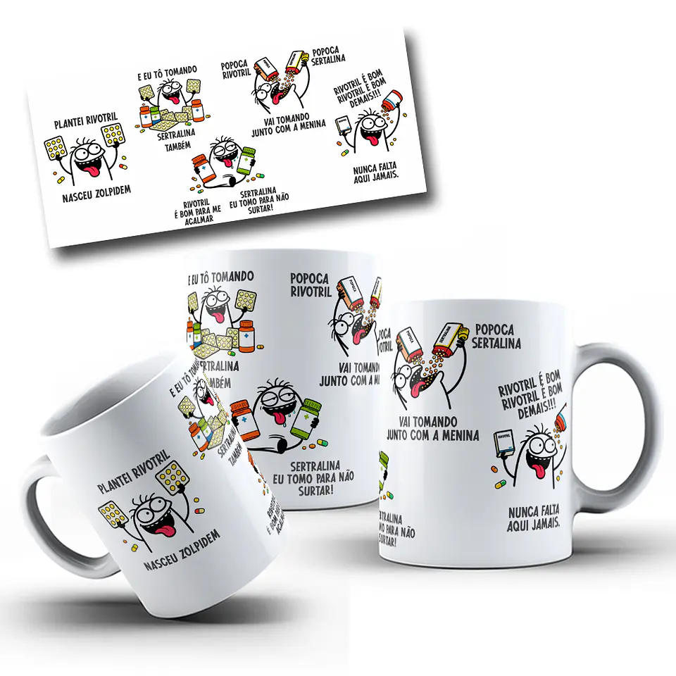 Arte Caneca Plantei Rivotril e nasceu Zolpidem Arquivo em Jpg  2
