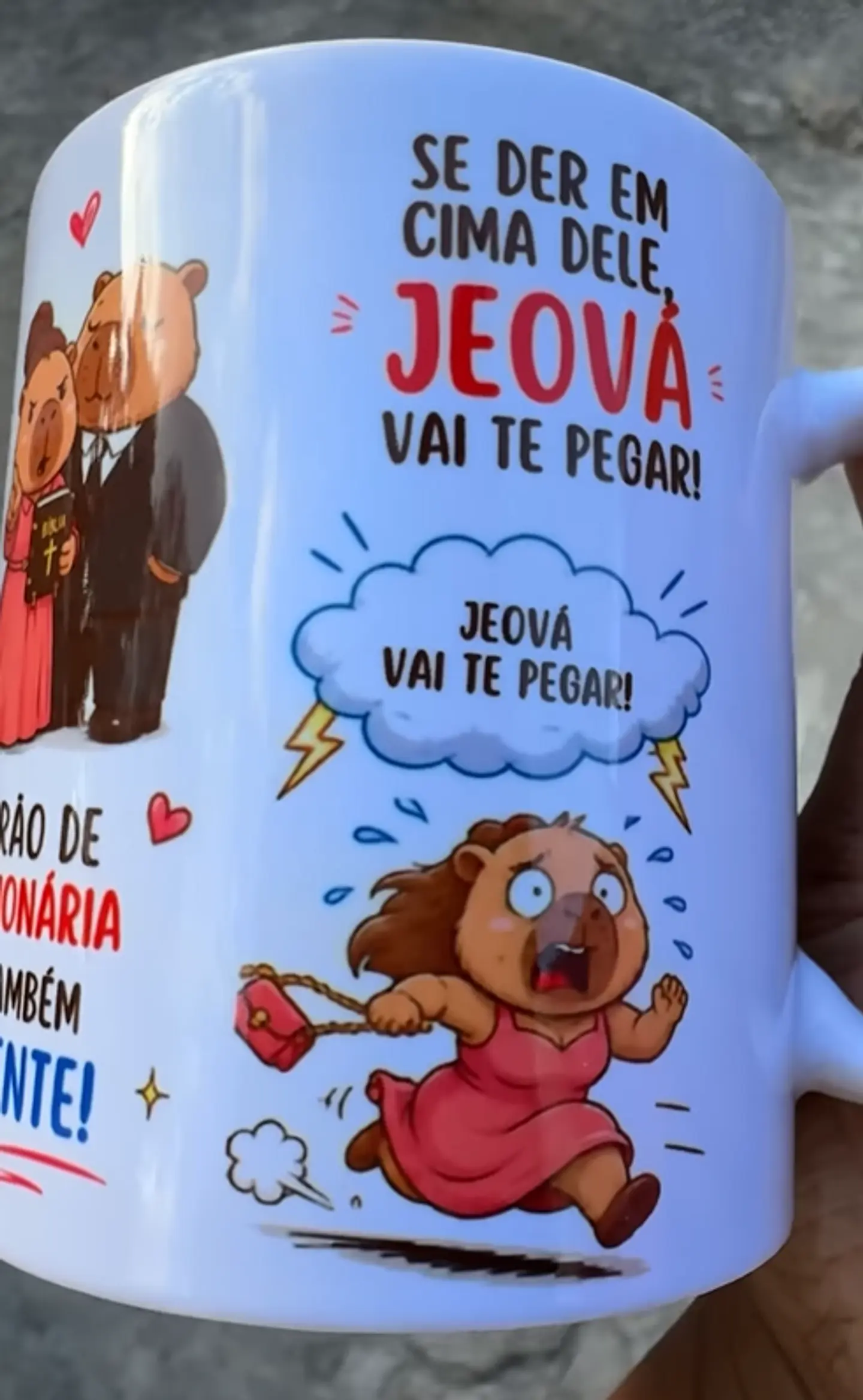 Arte Caneca Capivara Esse marido é bonito mas não é seu Arquivo em Jpg 5