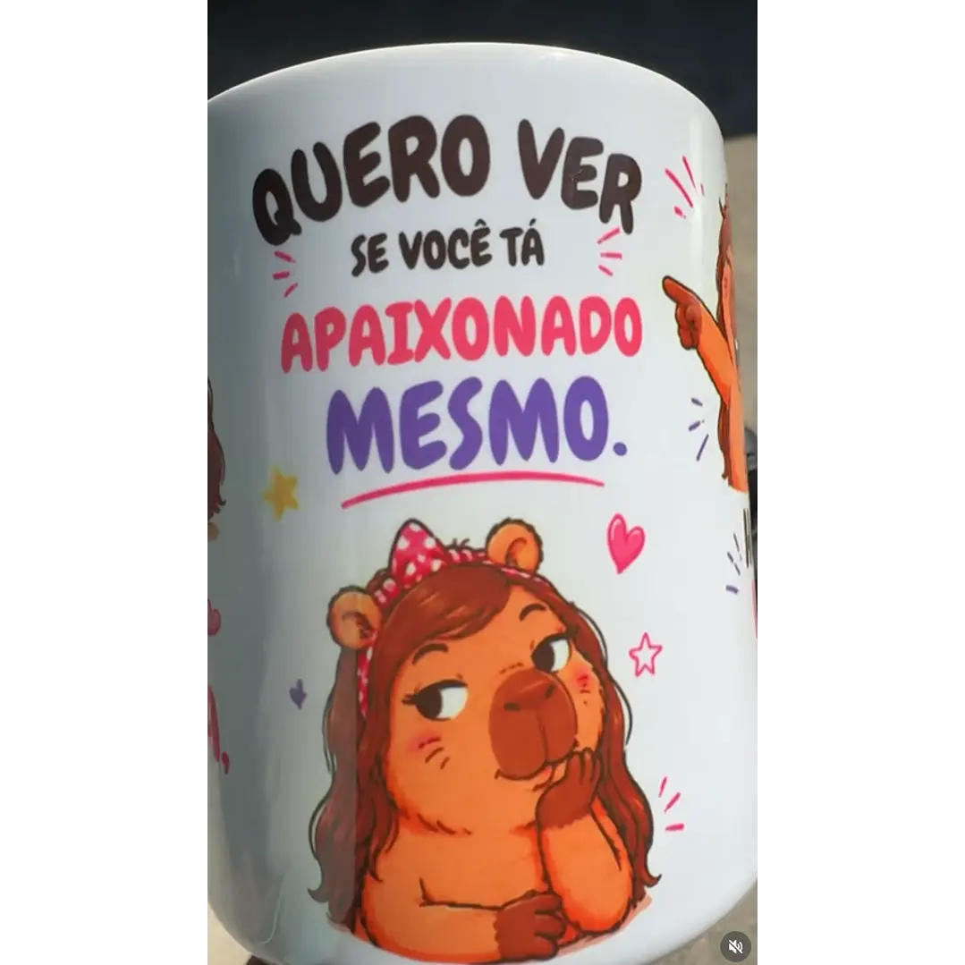 Arte Caneca Capivara manda um pix de 50 reais aí pra sua morena, quero ver se você tá apaixonado mesmo. ha! ha! ha! ha! ha! Arquivo em Jpg  3