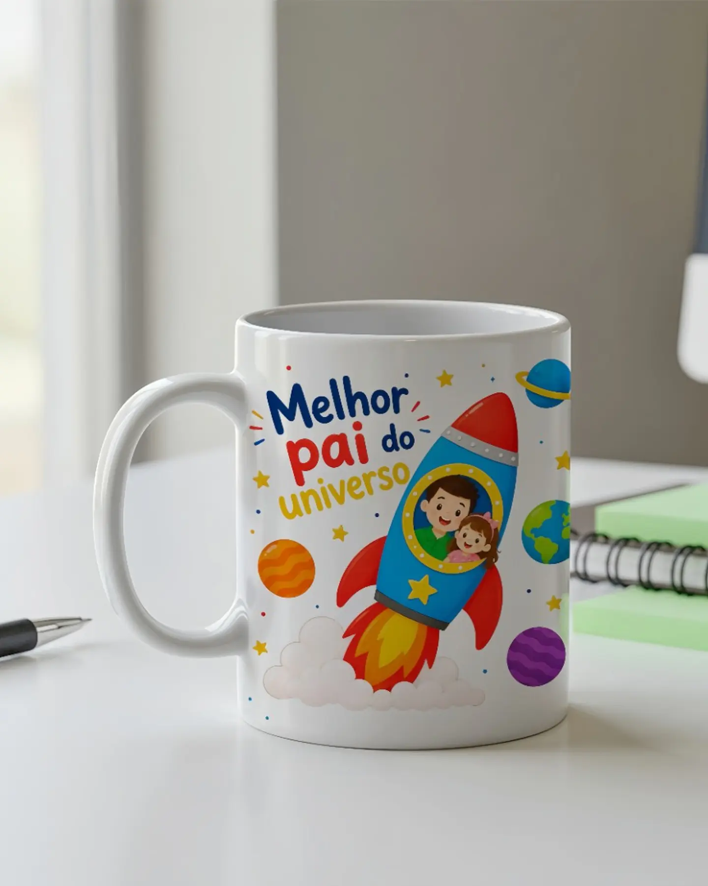 Arte Caneca Dia dos Pais Melhor Pai do Universo Arquivo em Jpg   1