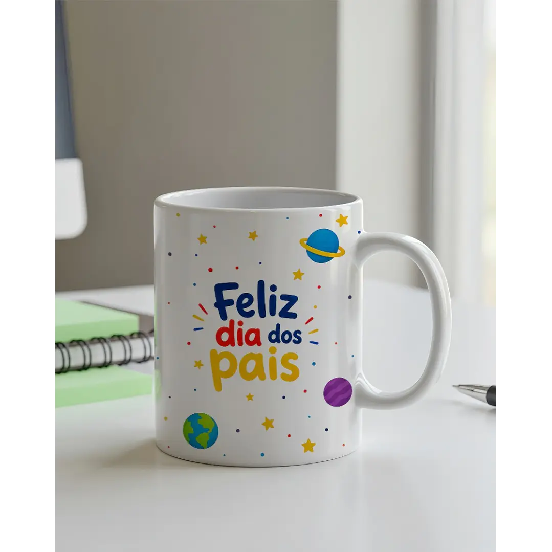 Arte Caneca Dia dos Pais Melhor Pai do Universo Arquivo em Jpg   2