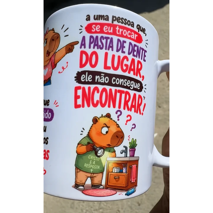 Arte para Caneca sabe o que eu acho engraçado? é que se der algum problema na minha vida, a primeira pessoa que eu ligo é o meu marido Arquivo em Jpg 5