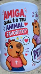 Arte Caneca Amizade Capivara Amiga qual seu animal favorito Arquivo em Jpg - Thumbnail 1