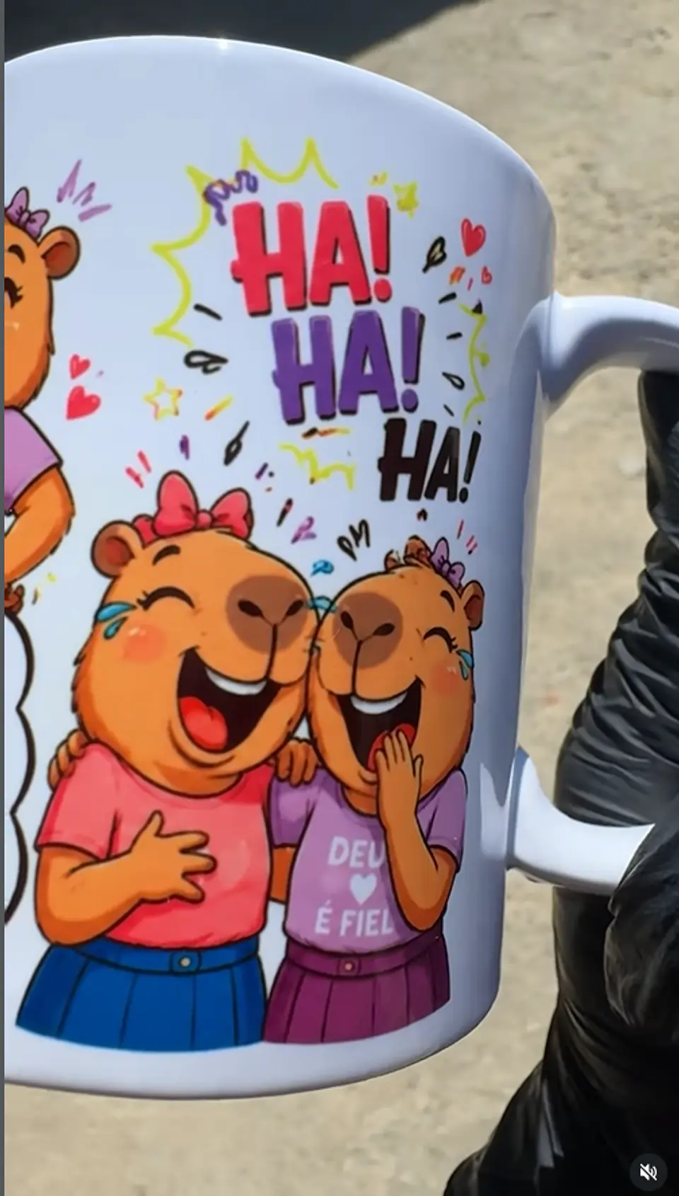 Arte Caneca Amizade Capivara Amiga qual seu animal favorito Arquivo em Jpg 5