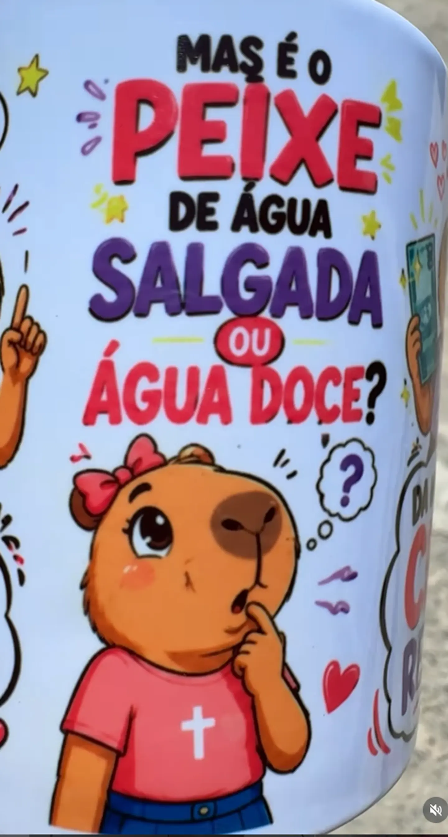 Arte Caneca Amizade Capivara Amiga qual seu animal favorito Arquivo em Jpg 3