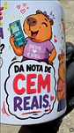 Arte Caneca Amizade Capivara Amiga qual seu animal favorito Arquivo em Jpg - Thumbnail 4