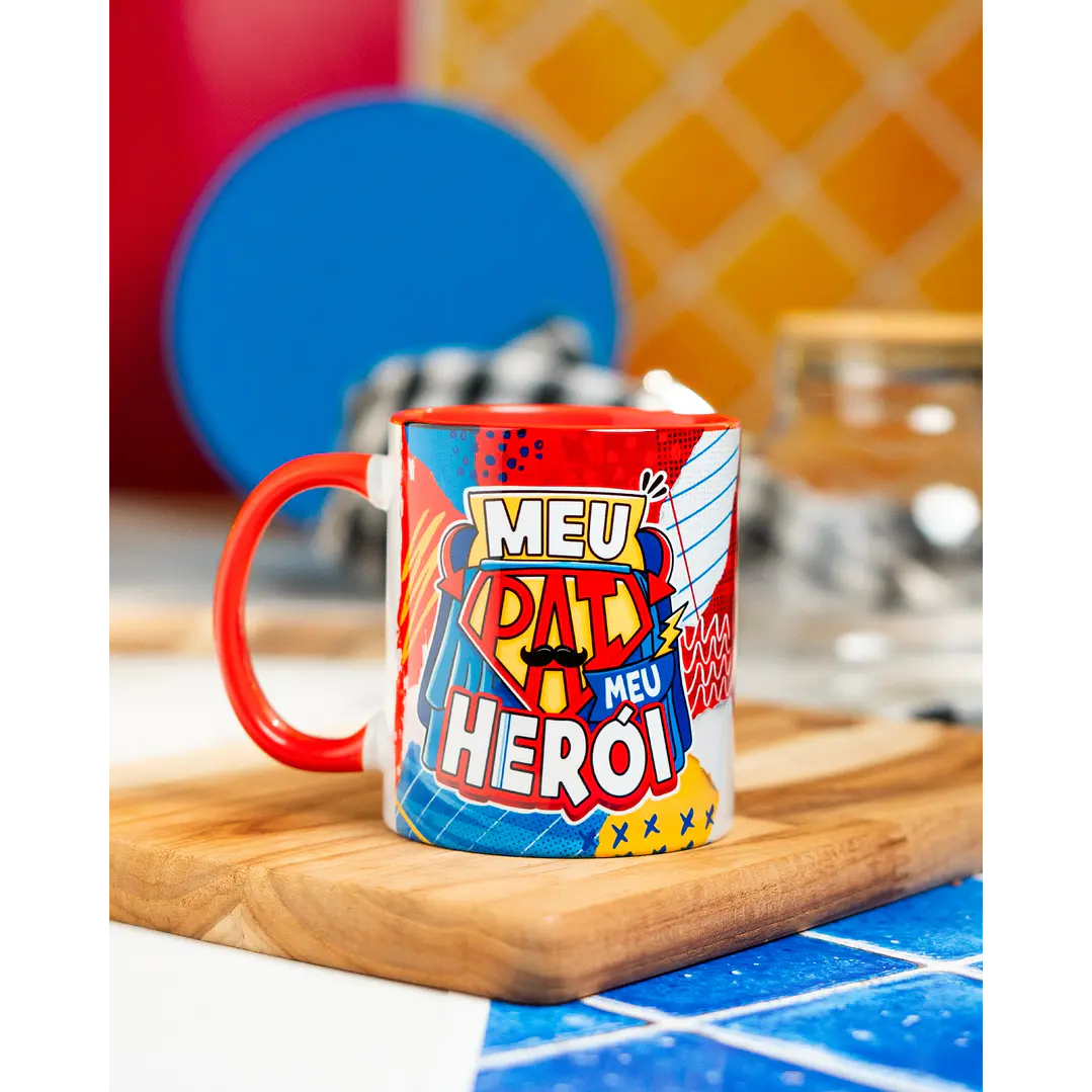 16 Artes para Caneca Dia dos Pais Meu Pai meu Herói Arquivo em Png 7
