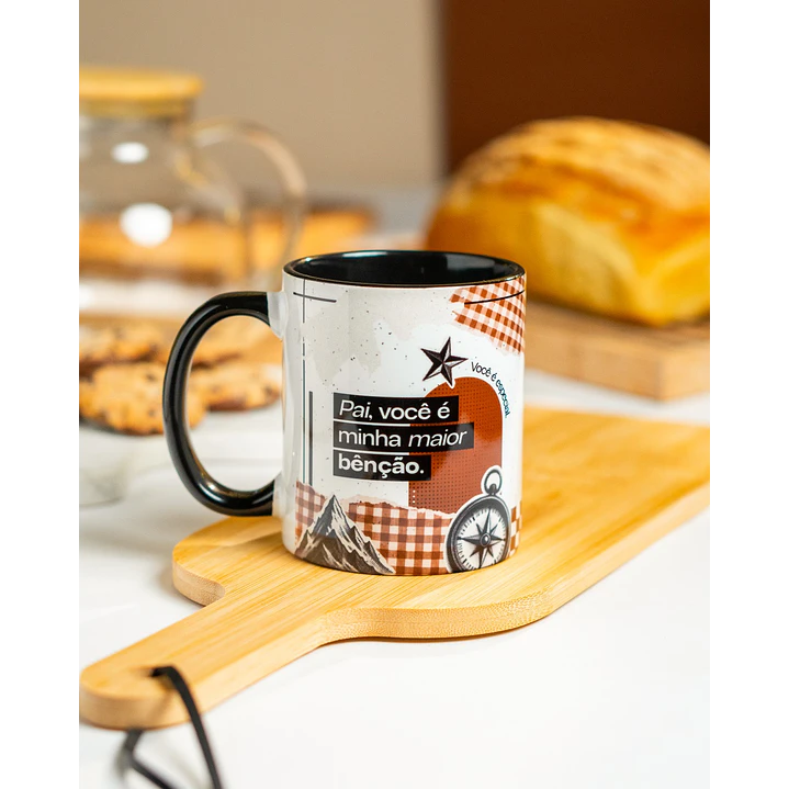 15 Artes para Caneca Dia dos Pais Pai é Benção Arquivo em Png 8