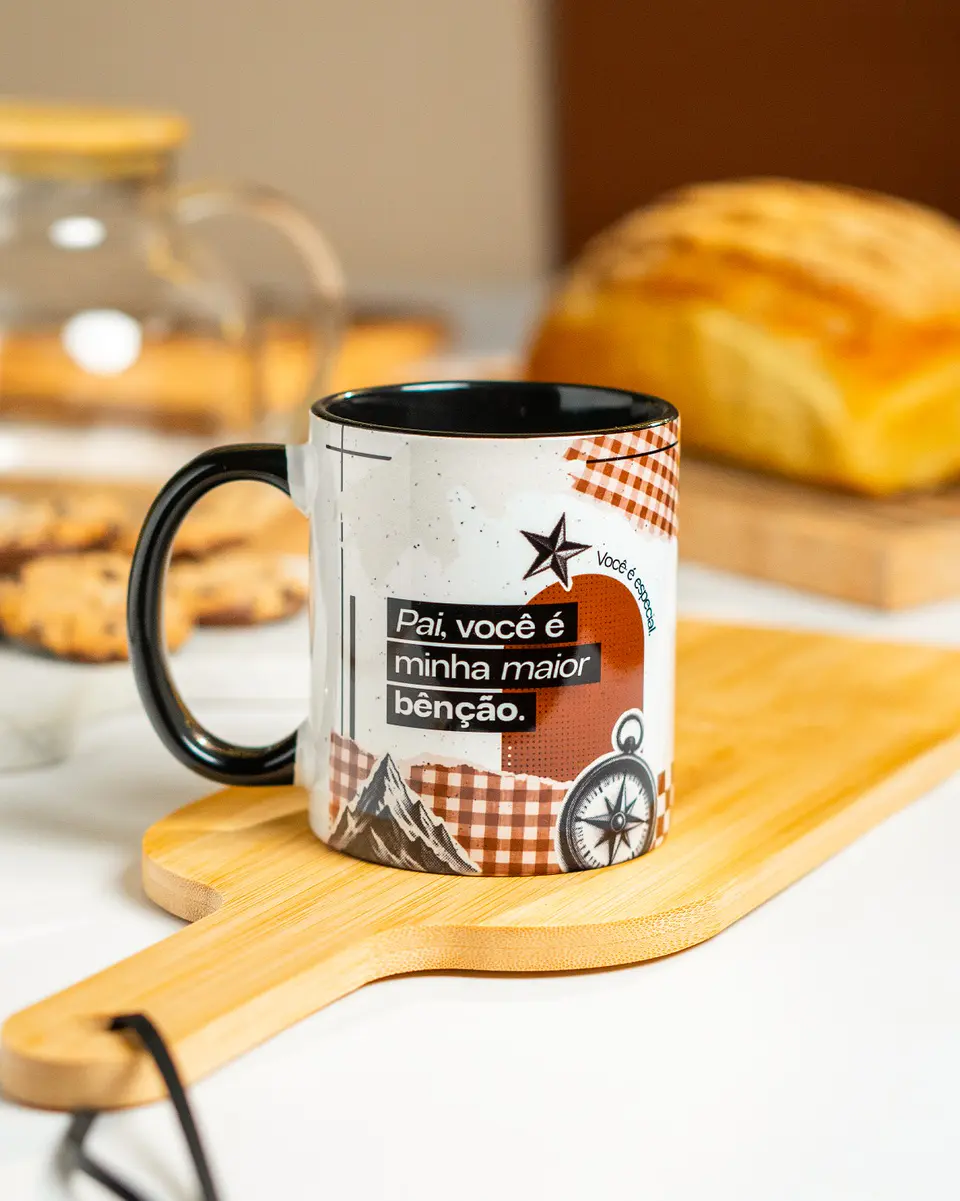 15 Artes para Caneca Dia dos Pais Pai é Benção Arquivo em Png 8