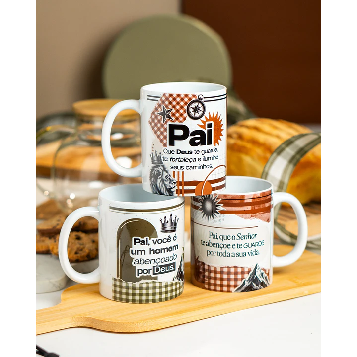 15 Artes para Caneca Dia dos Pais Pai é Benção Arquivo em Png 1