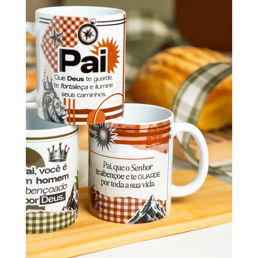 15 Artes para Caneca Dia dos Pais Pai é Benção Arquivo em Png 2