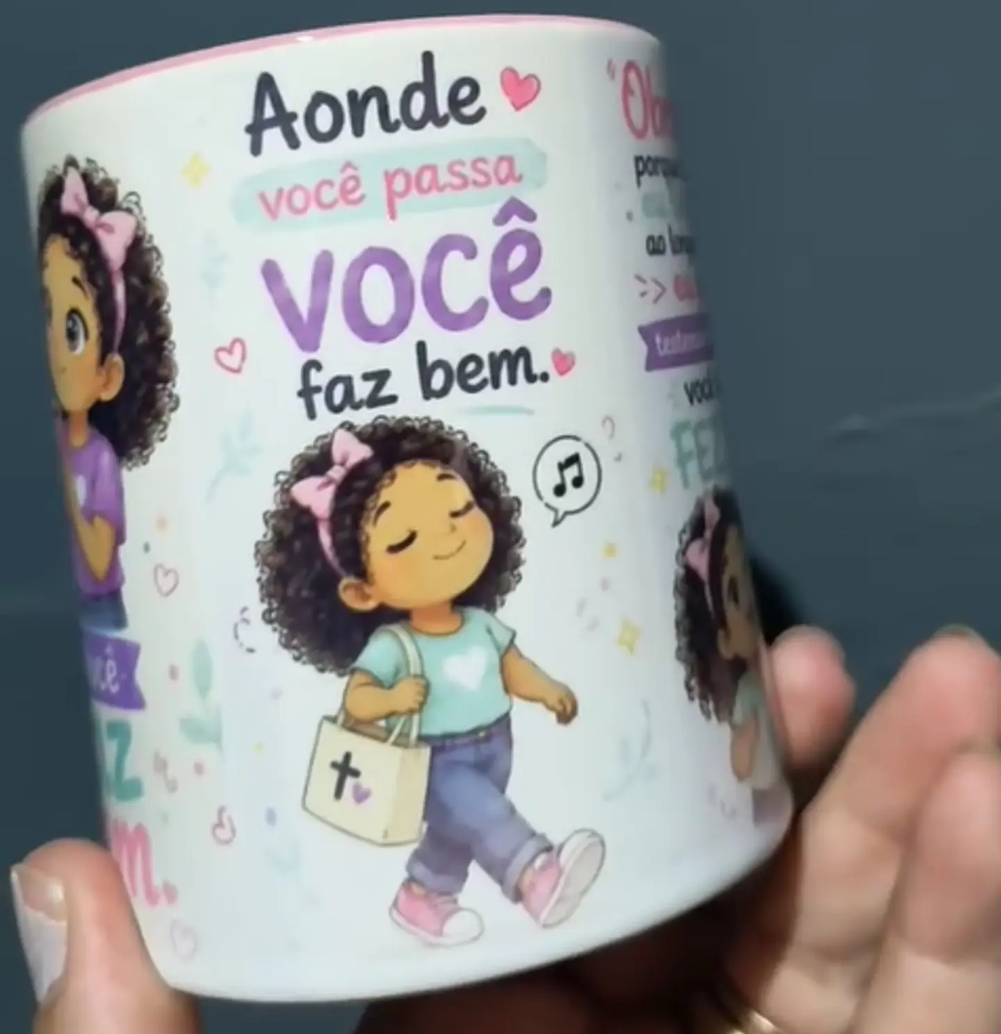 Arte para Caneca Deus abençõe sua vida amiga Arquivo em Jpg  3