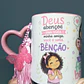 Arte para Caneca Deus abençõe sua vida amiga Arquivo em Jpg  - thumbnail 1