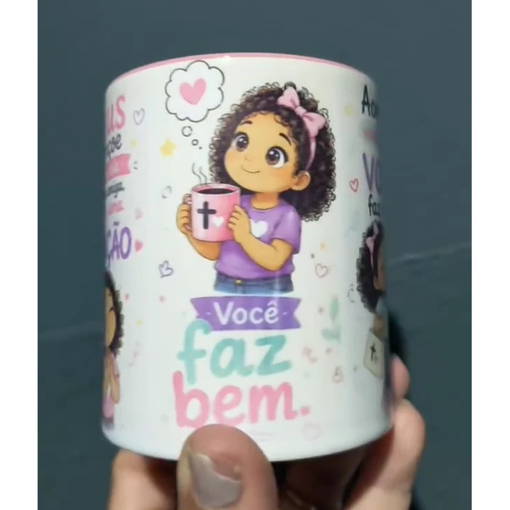 Arte para Caneca Deus abençõe sua vida amiga Arquivo em Jpg  2
