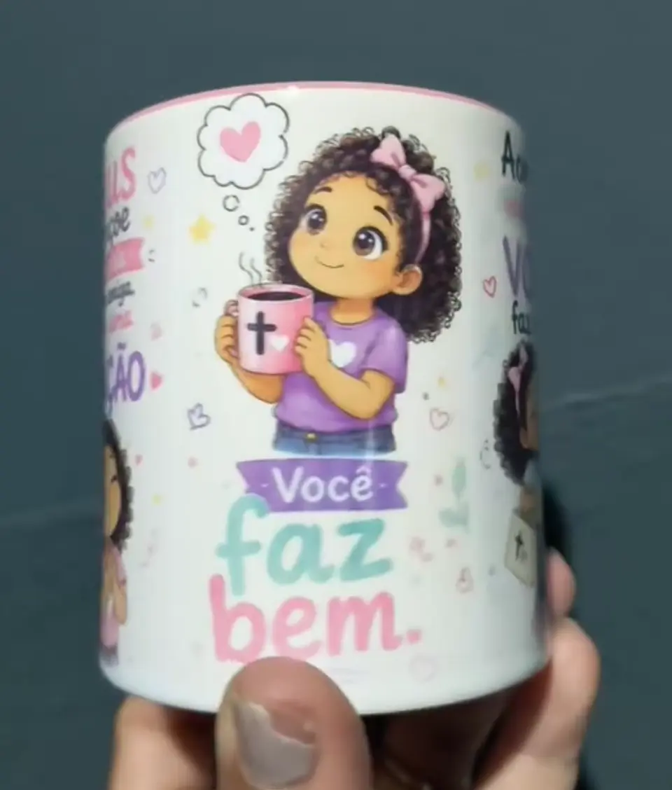 Arte para Caneca Deus abençõe sua vida amiga Arquivo em Jpg  2