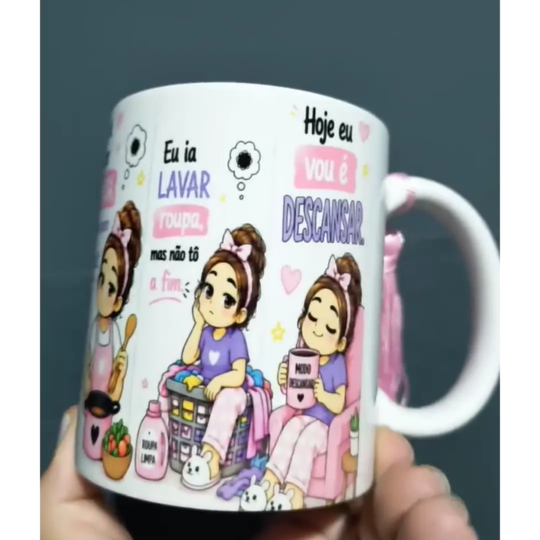  Artes para Caneca hoje eu acordei no modo ia. não hoje em Png  3